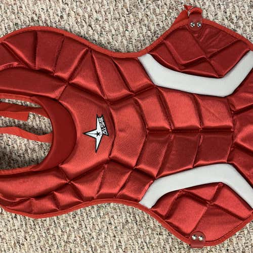 Red Adult All Star Catcher's Chest Protector