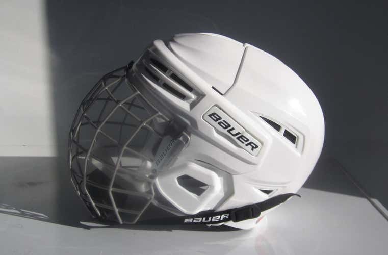 New Large Bauer IMS 5.0 Helmet- White