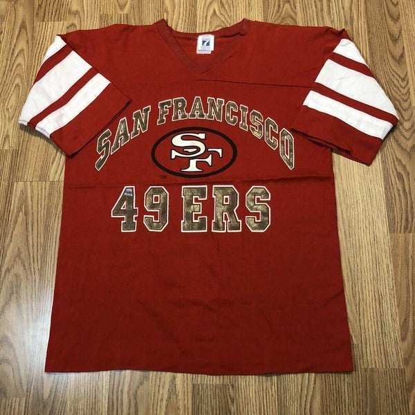San Fransisco 49ers Vintage T Shirt Adult M L Red NFL Football