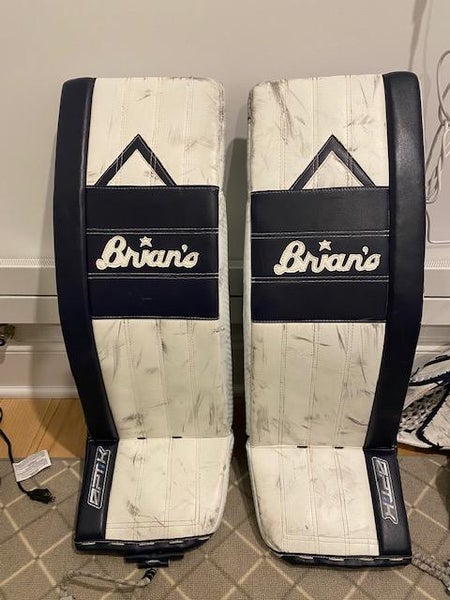 White Used Senior 34" Brian's Regular G-Netik Pro 4 Goalie Full Set