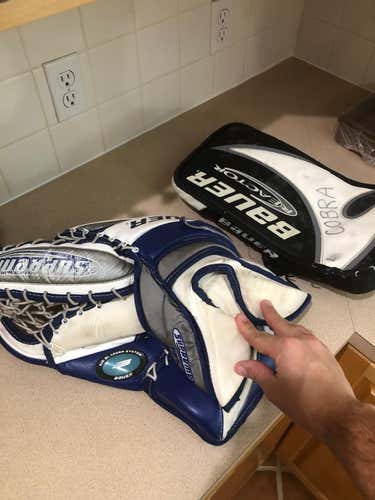 White Senior Used Bauer Full Right Reactor 4000