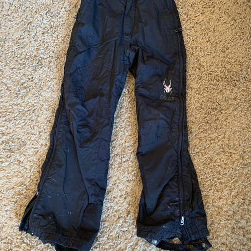 Black Unisex Youth Size 12 Spyder Ski Pants