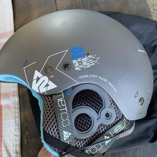 Gray Women's Medium K2 Clutch Helmet With Audio System