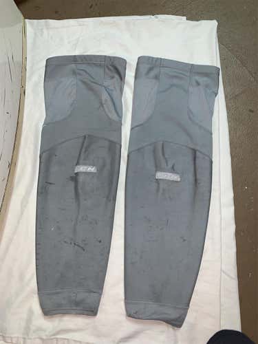 Silver Senior Large CCM Pro Stock Socks