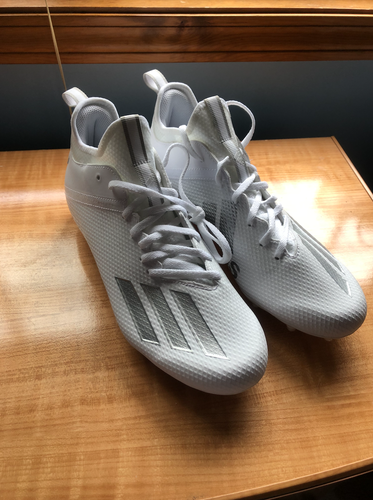 White New Adult Men's Size 11 (Women's 12) Molded Cleats Adidas Low Cut