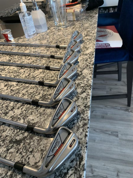Used Men's Titleist Right Handed 710 AP1 Iron Set Stiff Flex Steel Shaft