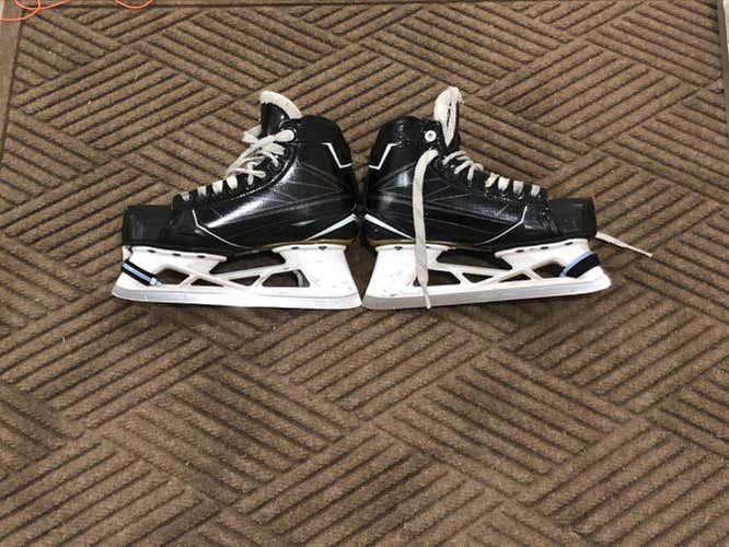 Used Junior Bauer Supreme S190 Hockey Goalie Skates Regular Width Size 4.5