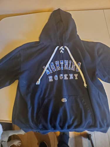 Blue Used Adult Men's Large Easton TB Lightning hoodie