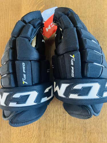 Black New Senior CCM Tacks 4 Roll Pro Gloves 15" Pro Stock