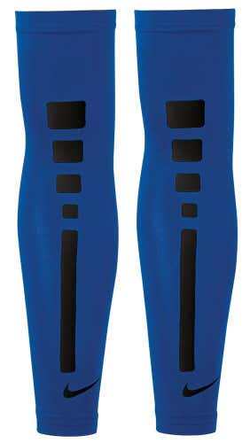 new L/XL nike pro elite players pair arm sleeves royal basketball/ac4088 435