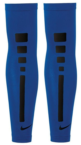 new L/XL nike pro elite players pair arm sleeves royal basketball/ac4088 435