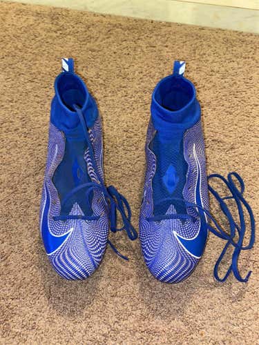 Blue Men's Molded Cleats High Top