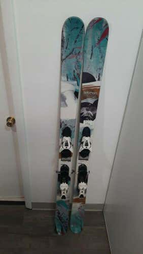 Salomon Geisha Twin Tip Skis With Salomon Bindings Size 164cm