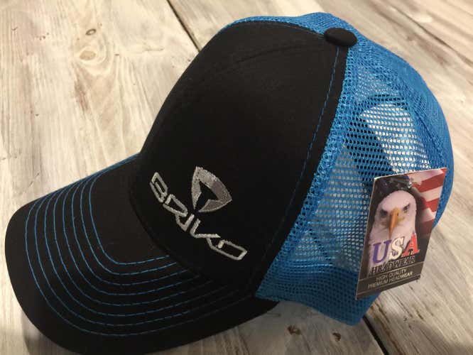 New blue/black Trucker One Size Fits All Briko Hat