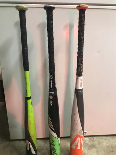 29 Inch USSSA Bats. 2 Easton Makos 1 Easton S500
