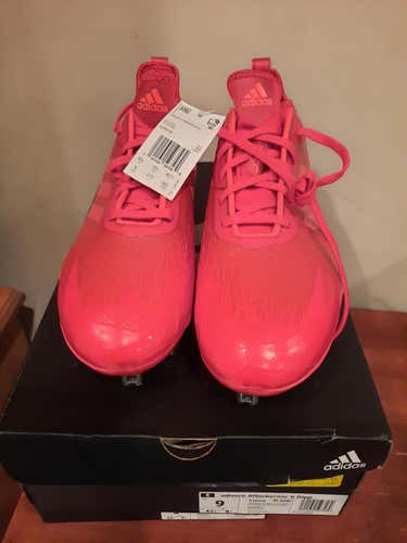 Red New Size 9.0 (Women's 10) Metal Adidas