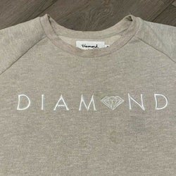 Diamond Supply Co Crewneck Sweatshirt Adult L Gray Streetwear Skateboarding
