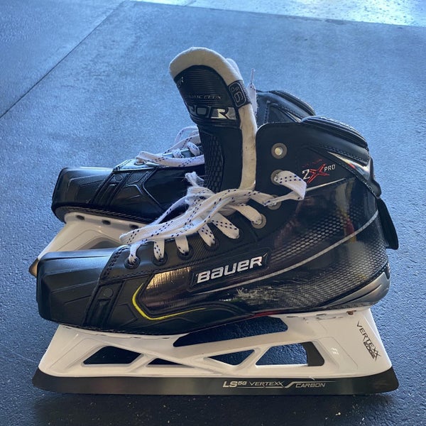 Senior Bauer Vapor 2X Pro Regular Width Size 9.5 Hockey Goalie Skates