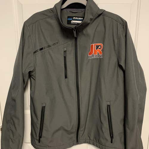 Jr Flyers AAA Team Issued Gray Unisex Medium Bauer Jacket