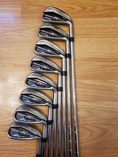 Used Men's Callaway Right Handed XR Pro Iron Set Regular Flex Steel Shaft
