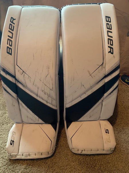 Used Bauer Supreme S29 Goalie Leg Pads Intermediate Large