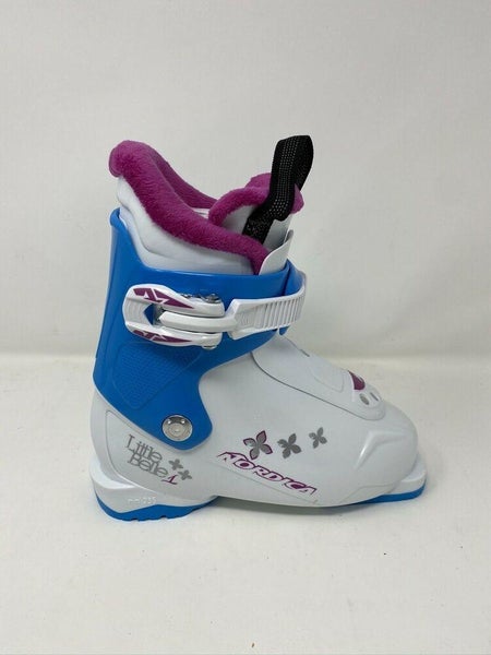 Nordica Little Belle 1 Ski boot US Kid 12 (mondo 185) White Blue Youth