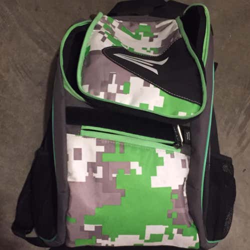 Youth Easton Bat Backpack Bag - Green Camo Minecraft Used