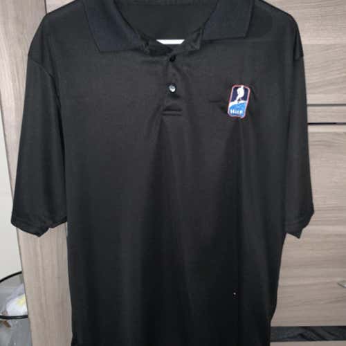 IIHF CCM Golf / Polo Shirt (black, size: L)