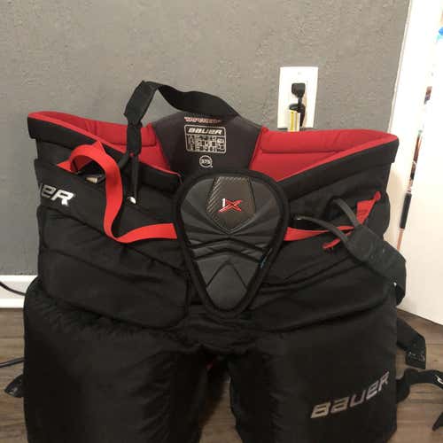 Black Senior Large Bauer Vapor 1X  Hockey Goalie Pants