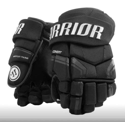 Bundle: 2 pairs New Warrior Covert QRE3 Senior Ice Hockey Player Gloves size 13" inch SR Black
