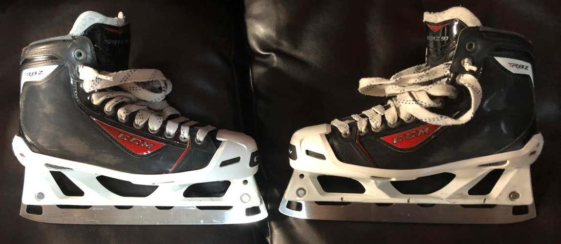 Used Senior CCM RBZ Hockey Goalie Skates Regular Width Size 9