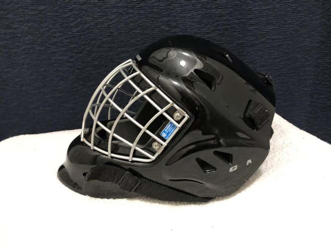 Black Senior Vaughn VM 7400 Goalie Mask