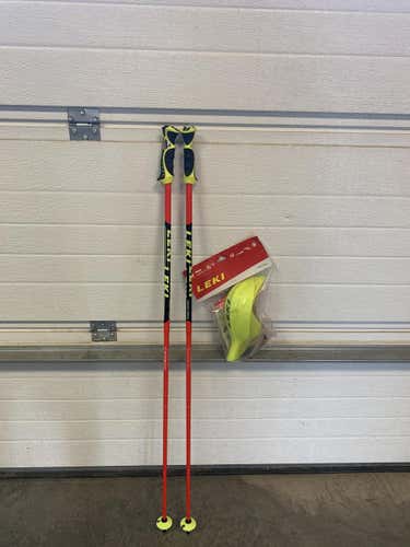 New 50in (125cm) Leki Venom SL carbon poles with pole guards