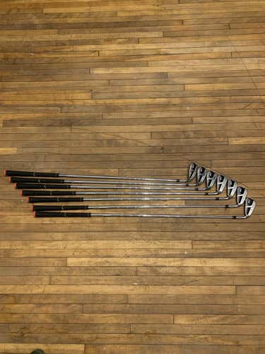 Used TaylorMade Right Handed M6 Iron Set Stiff Flex Steel Shaft 4-PW