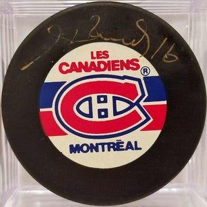 HENRI RICHARD Montreal Canadiens AUTOGRAPHED Signed NHL Hockey Puck COA HOF