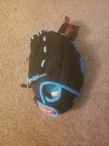 Black New Left Hand Throw Rawlings Baseball Glove 10"