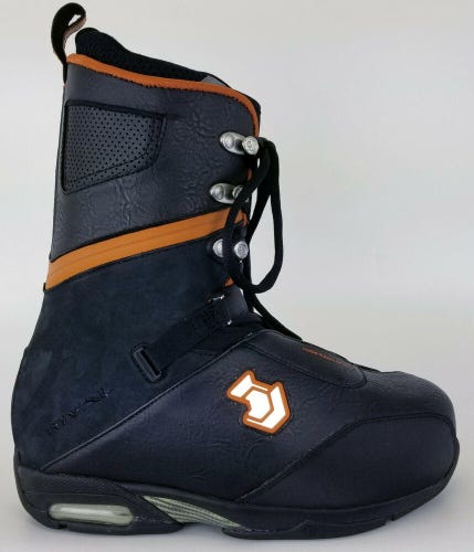 $200 High End Mens Northwave Rival Brown Orange Snowboard Boots USA Size 8 Ride