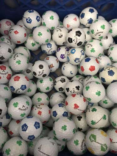 48 Callaway Chrome Soft Truvis Shamrock Recycled Golf Balls AAA/AA