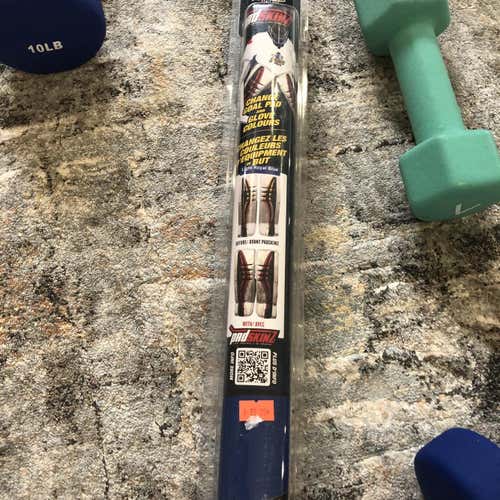 New goalie padskinz size large 54” by 14” color blue