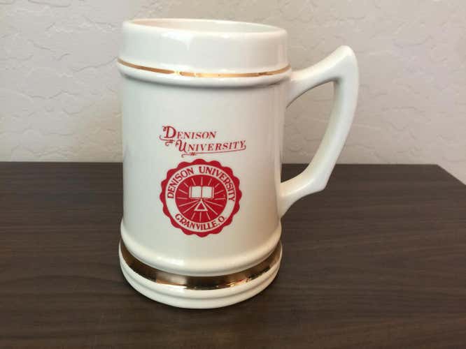 Denison University Big Red SUPER VINTAGE 1970's College Stein Mug!
