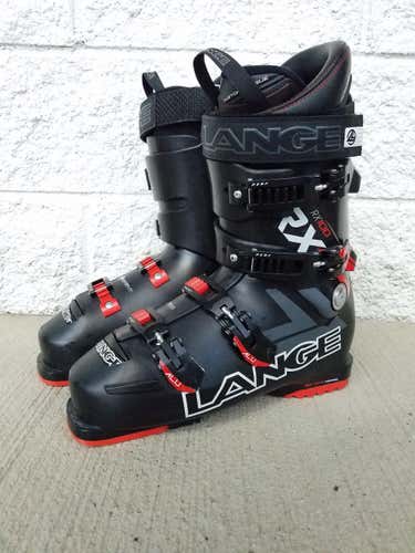 Used Men's Lange RX 100 All Mountain Size 28.5 Ski Boots Medium Flex
