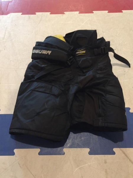 Black Junior XL Bauer Supreme TotalOne MX3 Hockey Pants