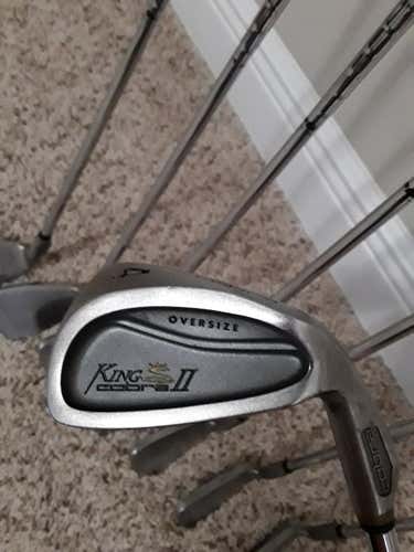 Used Men's Cobra Right Handed King Oversize Iron Set Regular Flex Steel Shaft