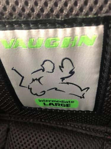 Black Intermediate Large Vaughn Velocity VE8 Hockey Goalie Pants