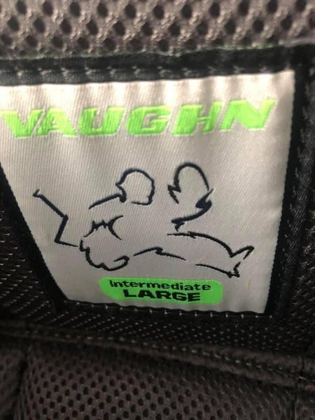 Black Intermediate Large Vaughn Velocity VE8 Hockey Goalie Pants