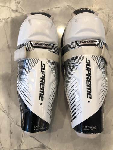 Used Bauer Supreme S170 Shin Pads 10"