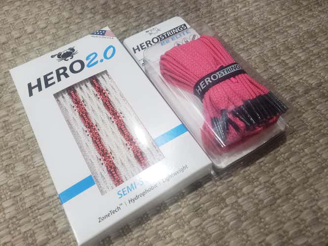 Pink New ECD Lacrosse Hero 2 BCA mesh with Pink String kit
