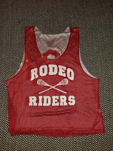 Rodeo Riders lacrosse Reversible Red/White Adult L/Xl #8