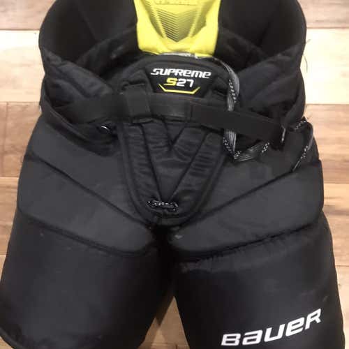 Black Junior Large Bauer S27  Hockey Goalie Pants