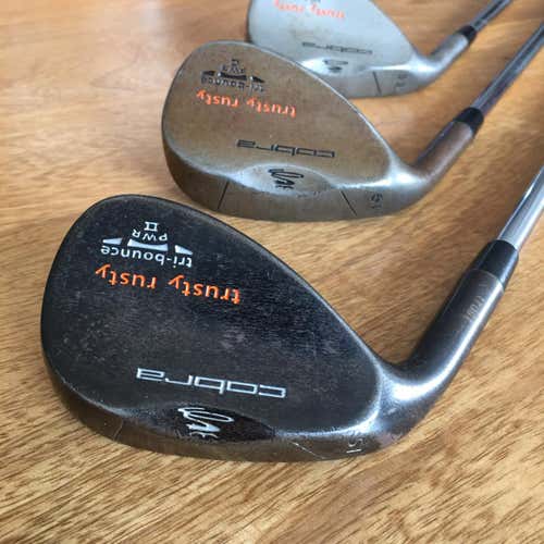 Men's Left Hand Trusty rusty Stiff Flex Steel Shaft Wedge